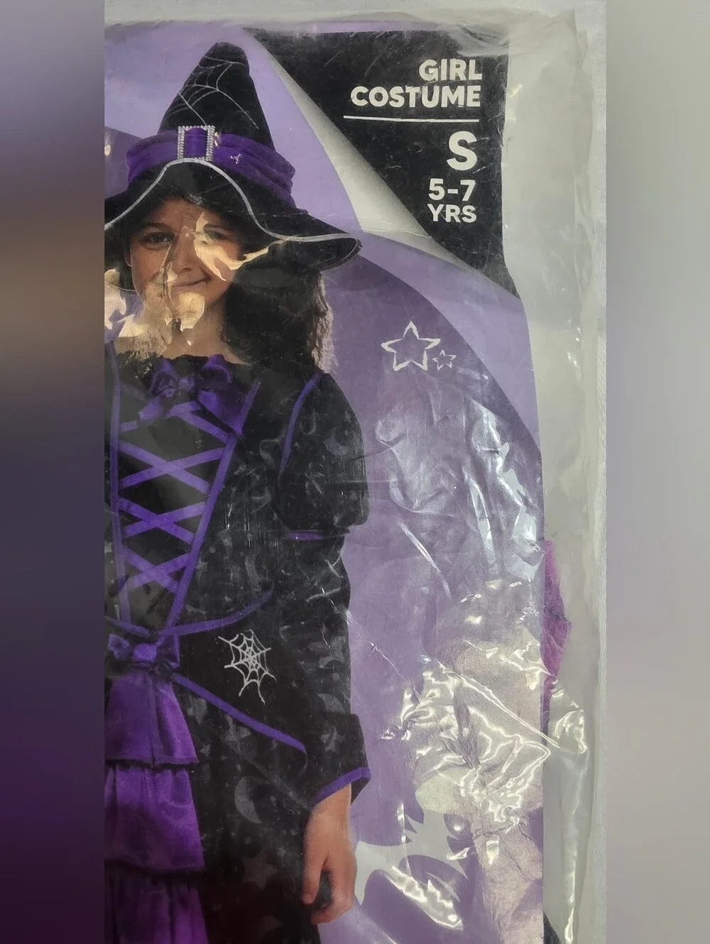 Spooktacular Creations Girls Small 5-7 Fairytale Deluxe Witch Costume W/Broom